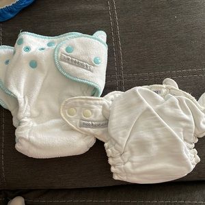 2 sustainablebabyish fitted diapers